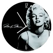 Marilyn Monroe Glass Wall Clock